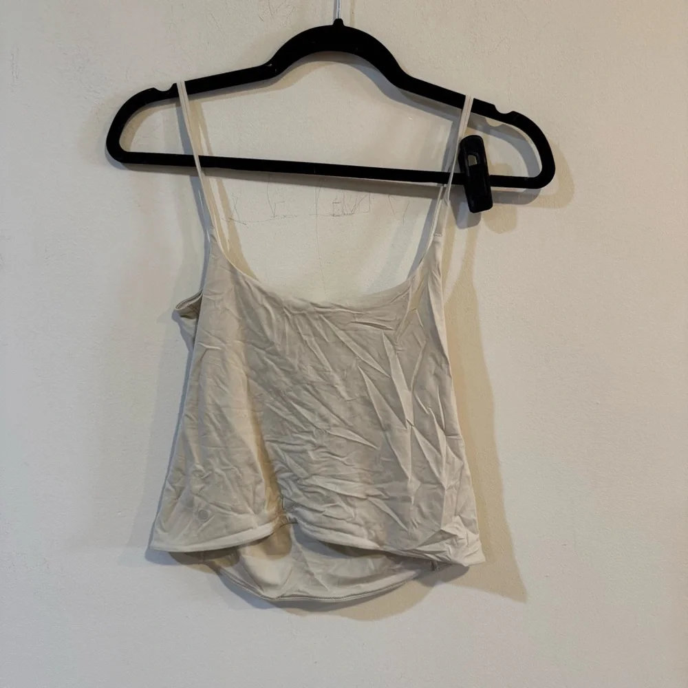 Lululemon Wundermost Ultra-Soft Nulu Spaghetti-Strap Cami Tank Top Mojave tan - Picture 5 of 6